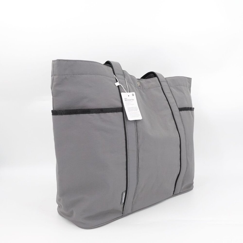 Lululemon Daily Multi-Pocket Tote Bag 20L Gray Eucalyptus Legacy Green OS - Picture 4 of 12